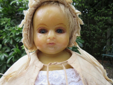 Lucy Peck Poured Wax Doll - 21 Inch